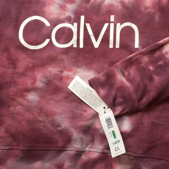 NWT Calvin Klein Crop Sweatshirt - Picture 2 of 2